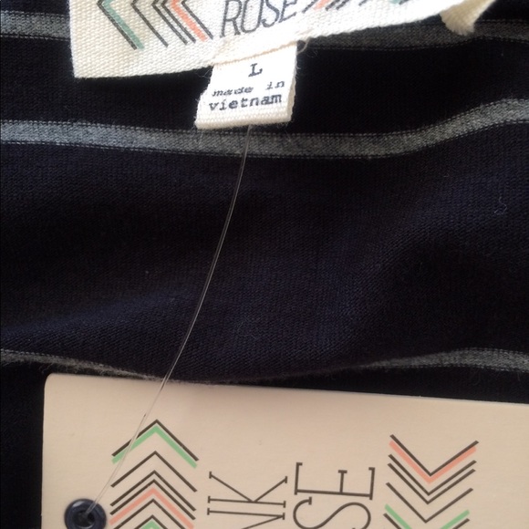 Black and Grey Striped Dress - Picture 4 of 4